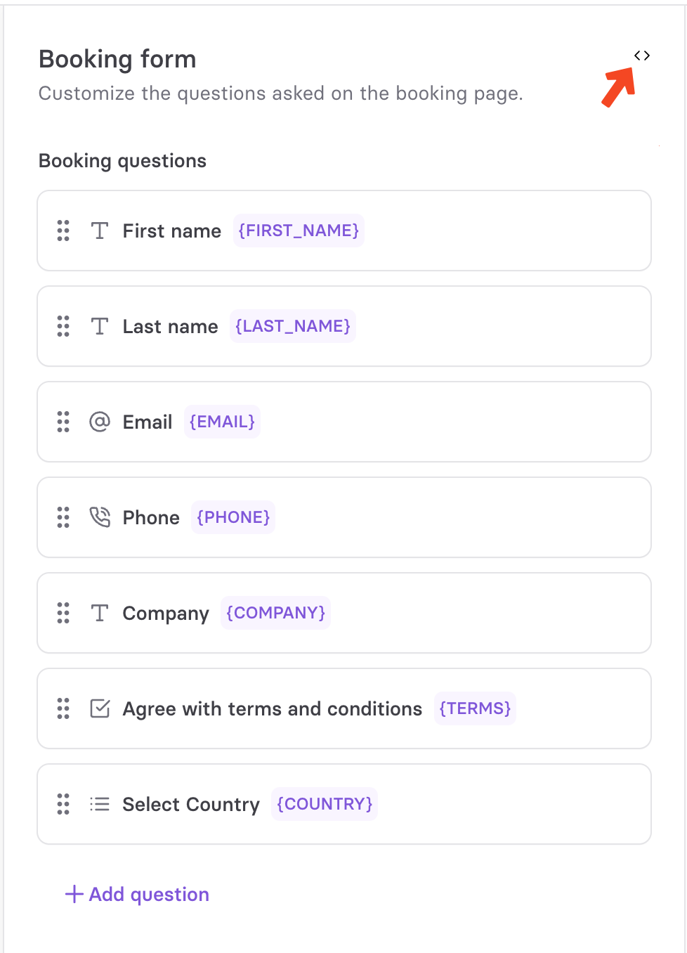 Copy uuids of custom fields from Zaptime application.